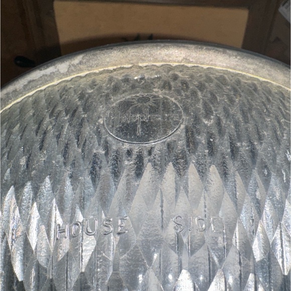 Vtg 1950’s LM Holophane GUMBALL STREET LIGHT Industrial Prismatic Acorn Fixture - Picture 13 of 14